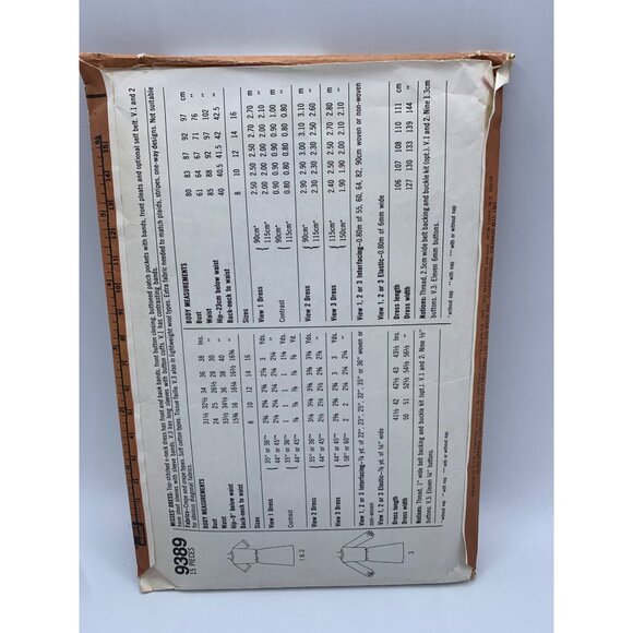 Simplicity Misses Dress Sewing Pattern sz 10 9389 - uncut - Picture 2 of 2